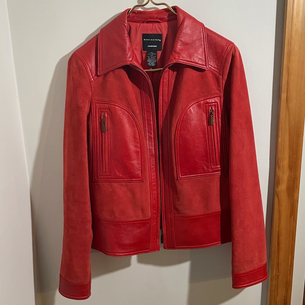 Doncaster Red Suede/Leather Jacket